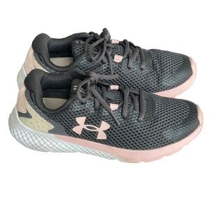 Under Armour Youth Size 5 GGS Charged Rogue 3 Girls Athletic Shoes Charcoal Gray
